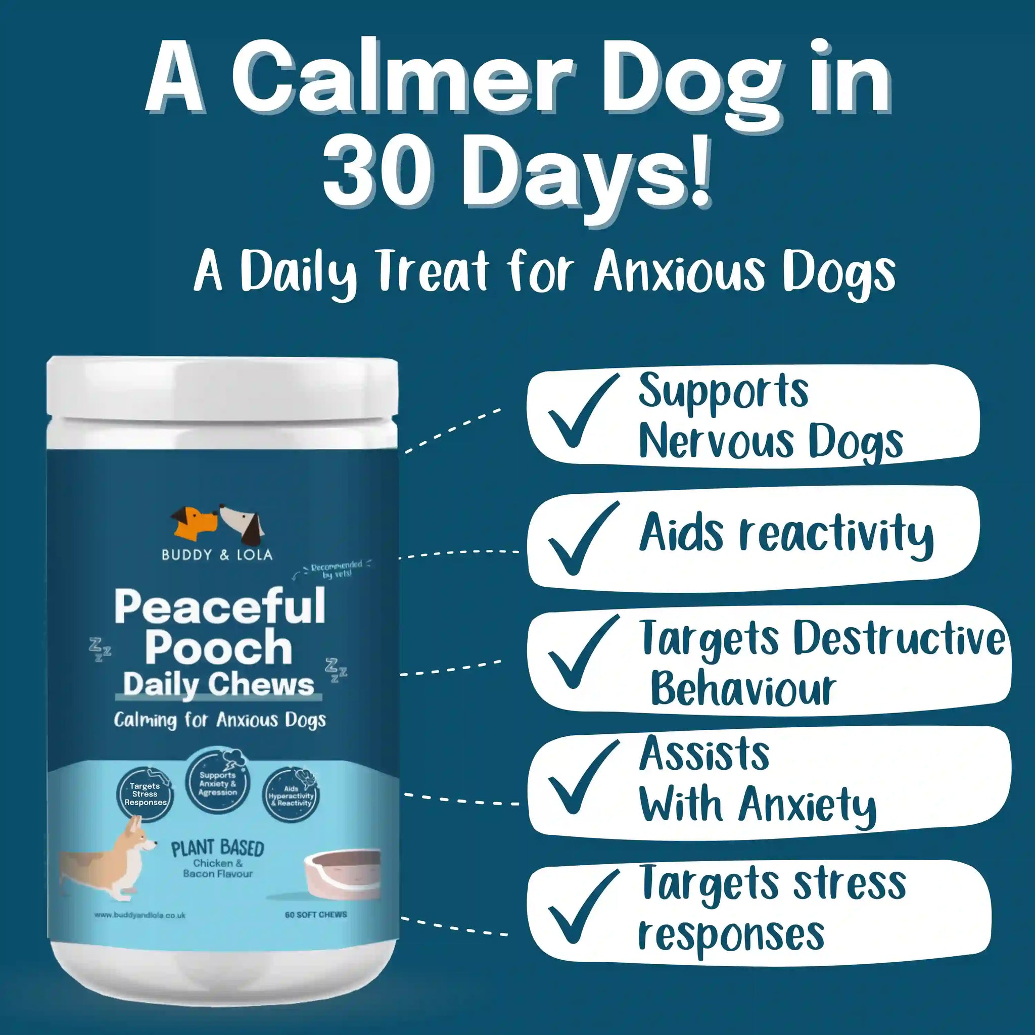 daily calming treat for dogs