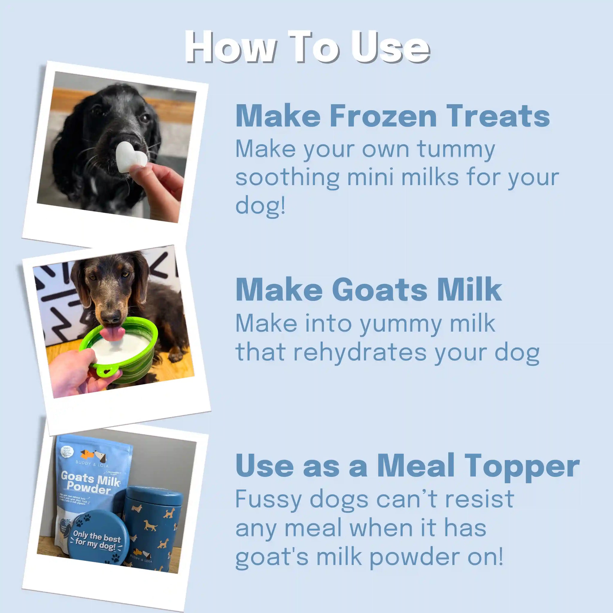 how to use goat milk powder